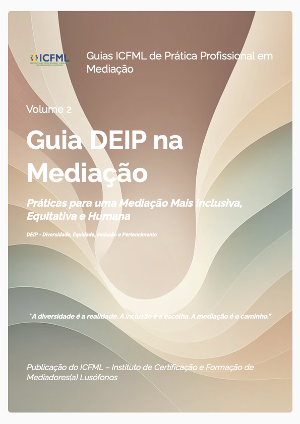 Capa do Guia DEIP na Mediação Práticas para uma Mediação Mais Inclusiva, Equitativa e Humana