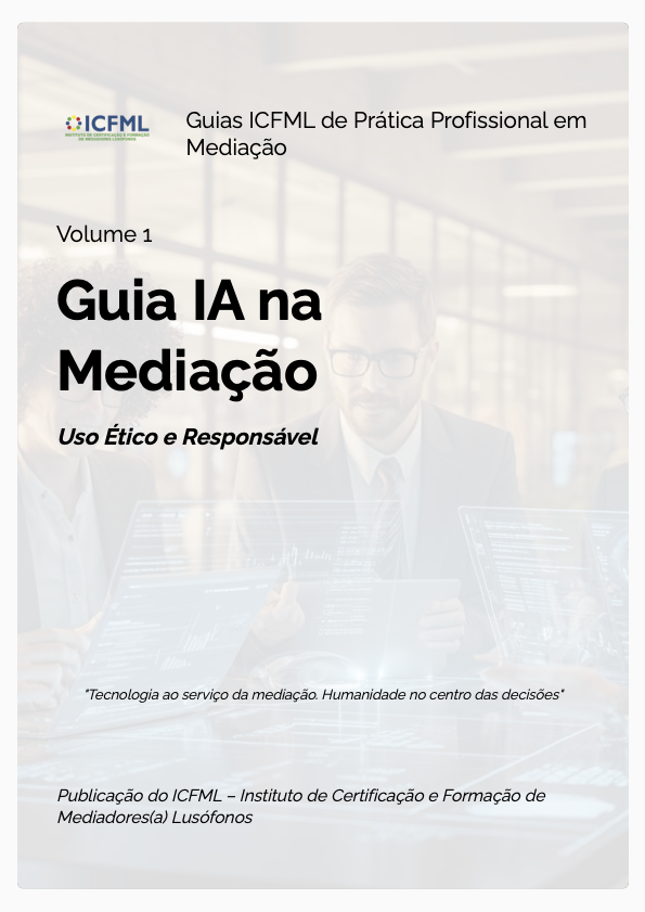 Capa do guia ICFML IA na mediação